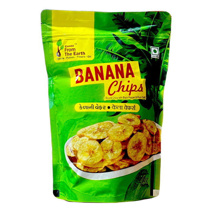 From The Earth Banana Chips 200g