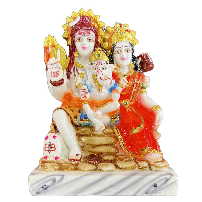 Globex Impex Shiva Family Statue 6''