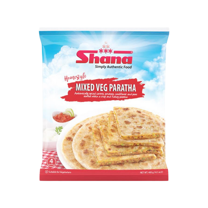 Shana Frozen Mix Veg Paratha 400g