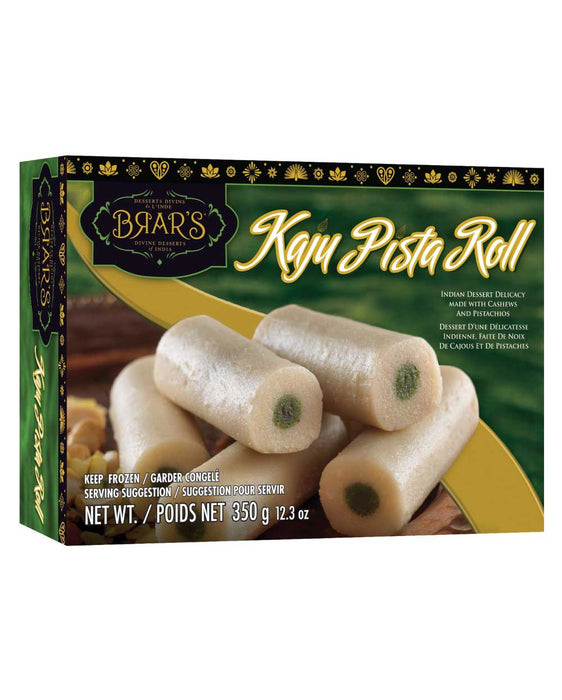 Brars Kaju Pista roll 350g - Frozen | indian grocery store in Moncton