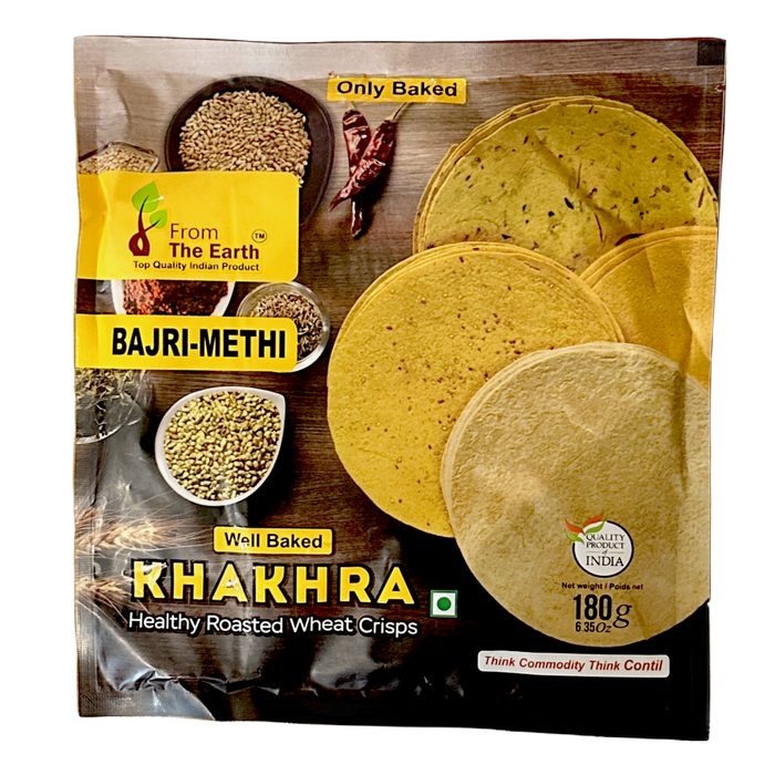 From The Earth Bajri-Methi Khakhra 180g