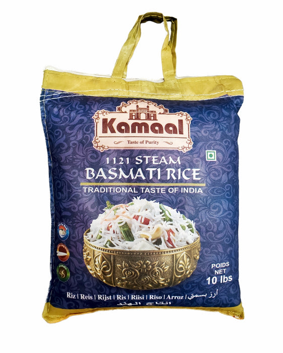 Kamaal 1121 Steam Basmati Rice 10lb (4.5kg) - Rice | indian grocery store in niagara falls
