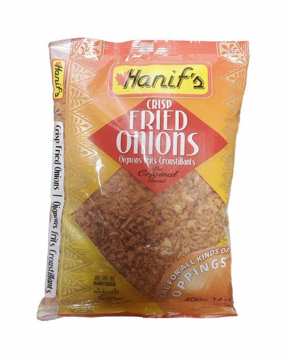 Hanif's Crisp Fried Onions 400gm - Spices | indian grocery store in Charlottetown