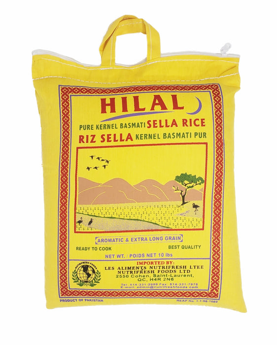 Hilal Sella Basmati Rice 10 lb (4.5kg) - Rice - pakistani grocery store in toronto