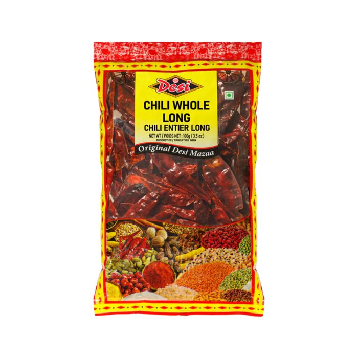 Desi Chili Whole (Stemless) 100g - Spices - kerala grocery store in toronto