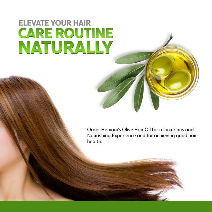Huile capillaire Hemani à l'olive et aux amandes 200 ml
