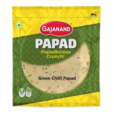 Gajanand Green Chilli Papad 200g