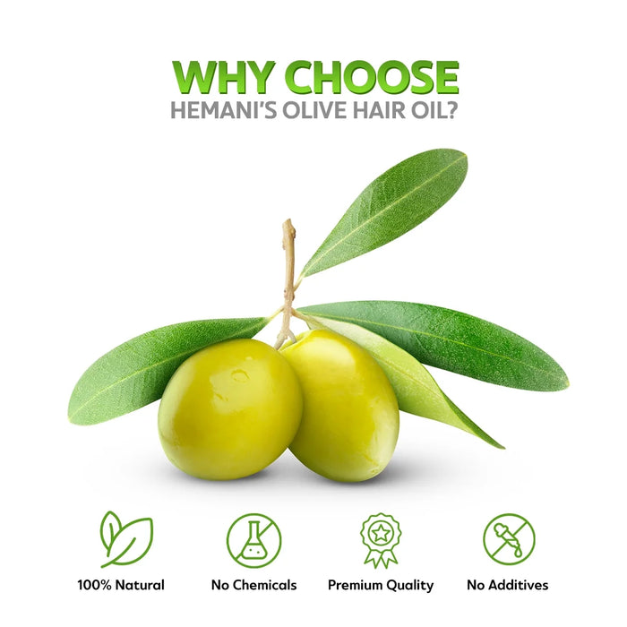 Huile capillaire Hemani à l'olive et aux amandes 200 ml