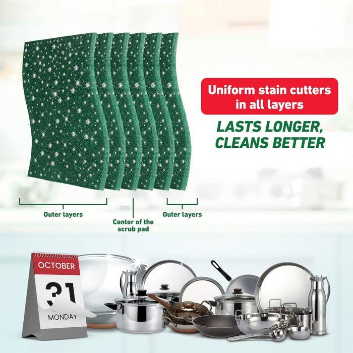 Éponges à récurer Scotch-Brite Silver Sparks (3 tampons)