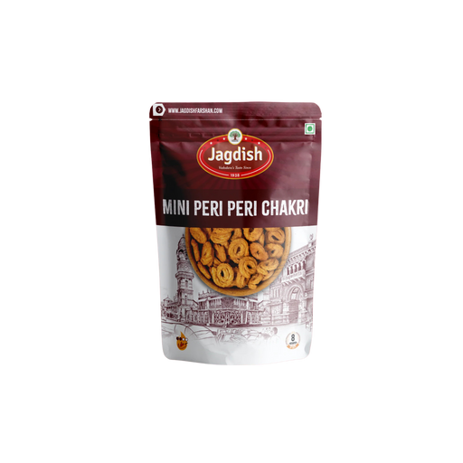 Jagdish Butter Mini Peri Peri Chakari 200g — visual of golden bite-sized chakari with spicy dust