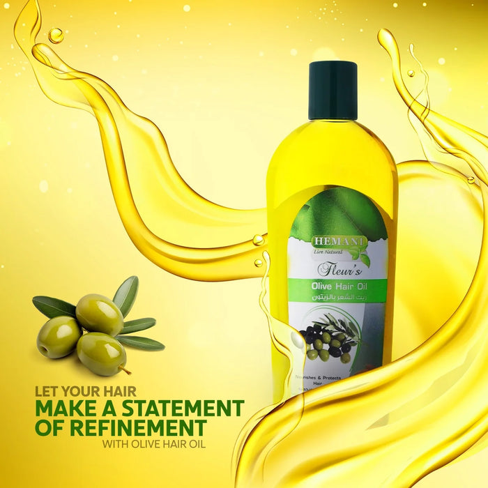 Huile capillaire Hemani à l'olive et aux amandes 200 ml