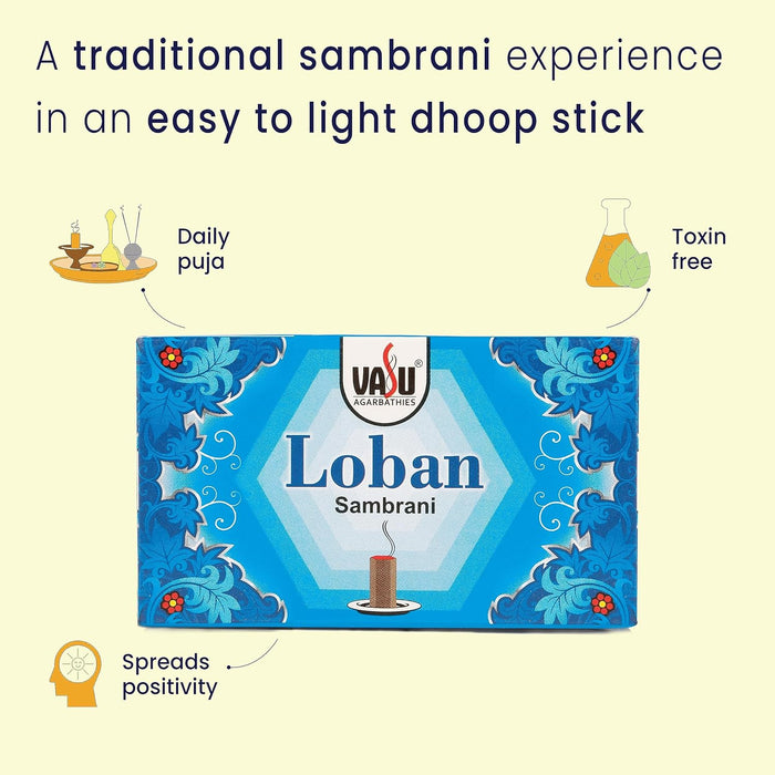 Vasu Loban Sambrani Dhoop (40 unités)