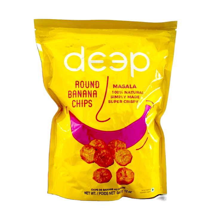 Chips de banane rondes et épaisses (Masala) 340 g