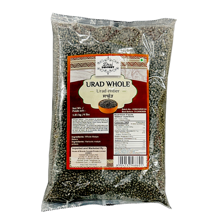 Urad entier Desi Delight 4lb