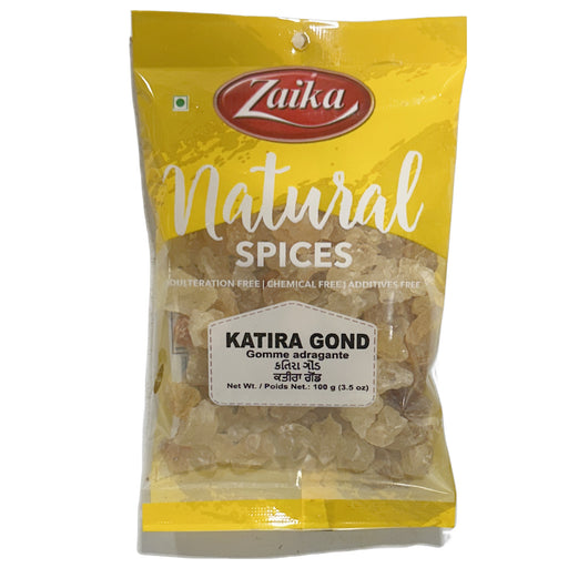 Spice Divine Zaika Gond Katira 100g — jar of gond katira with label