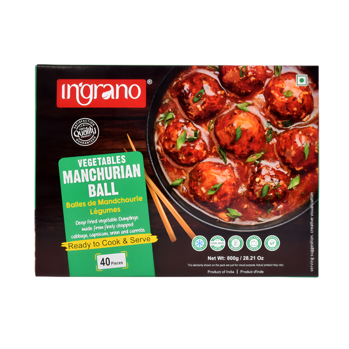 Ingrano Vegetables Manchurian Balls (40 Pcs) 800g