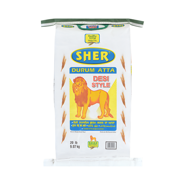 Farine Sher Durum Atta de style Desi 10 lb