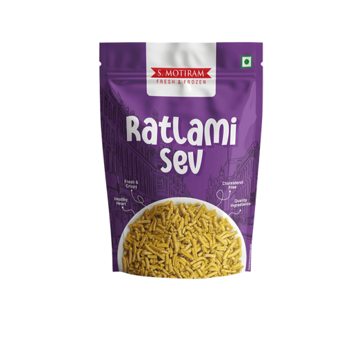 S Motiram Ratlami Sev 400g — pack of spicy Indian gram flour sev snack