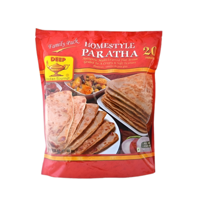 Deep Homestyle Paratha Family Pack Plus 1.3kg — ready-to-cook flaky parathas