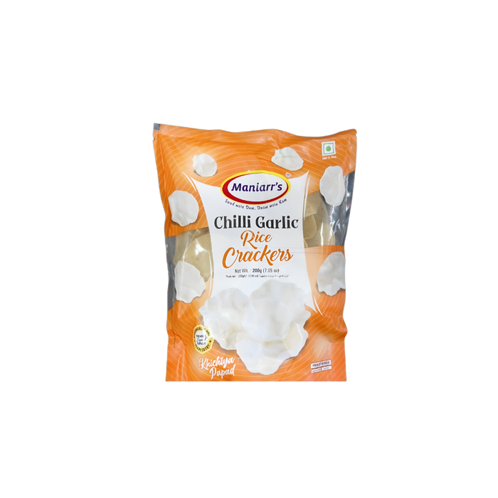 Craquelins de riz à l'ail et au piment Maniarr's 200 g