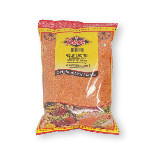Spice Divine Desi Masoor Dal Gota Lentils — bag of mixed red lentils and black masoor dal with label