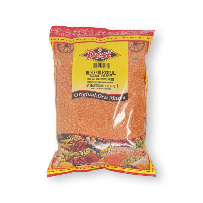 Spice Divine Desi Masoor Dal Gota Lentils — bag of mixed red lentils and black masoor dal with label