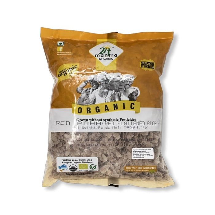 24 Mantra Organic Red Poha 500g - Rice | indian grocery store in oakville