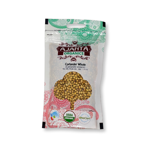 Ajanta Organic Corriander Whole (Corriander Seeds) 50g - Spices | indian grocery store in kingston