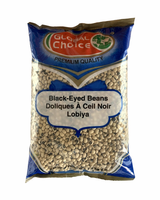 Global Choice Black Eyed Beans 1.8 kg ( Lobiya 4lb) - Lentils - pakistani grocery store in canada