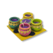 Diya Set of 4+1 Matka with Wax - Prayer (Pooja) | indian grocery store in brantford