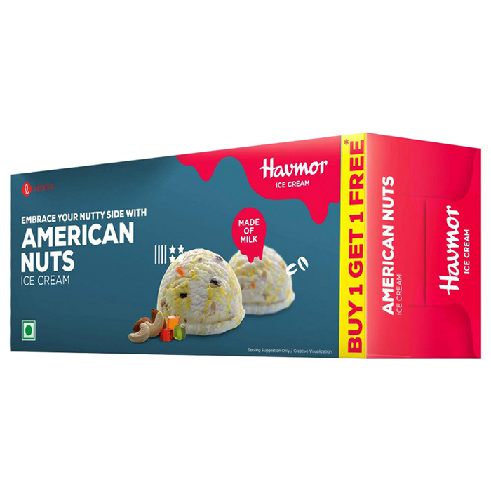 Havmor American Nut Family pack 700ml - Frozen | indian grocery store in whitby