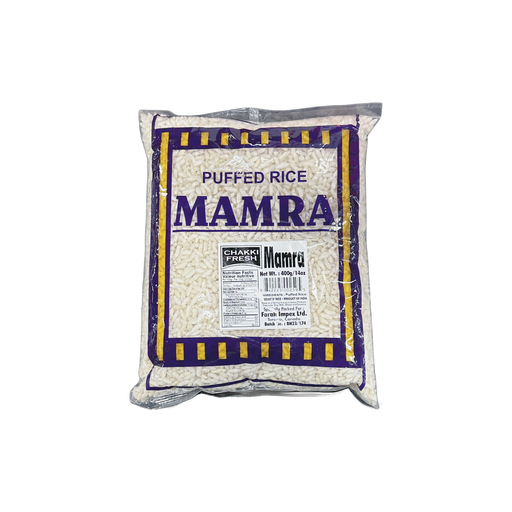 Chakki Fresh Mamra 400g — visible puffed rice grains in a bag