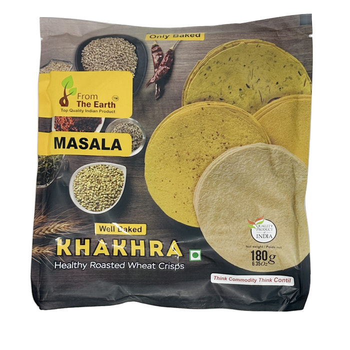 From The Earth Masala Khakhra 180g — front label