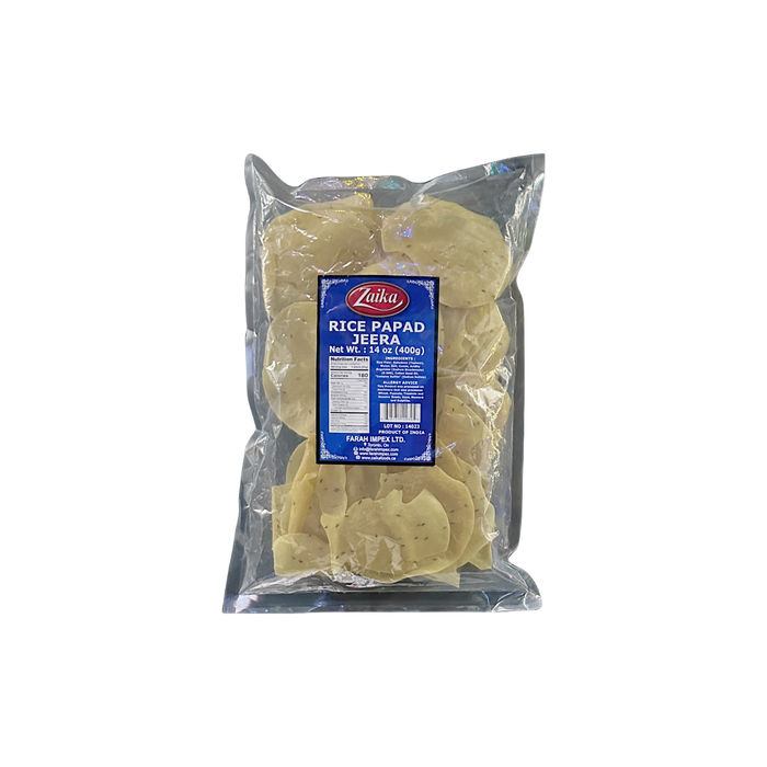 Papad de riz Zaika Jeera 400 g