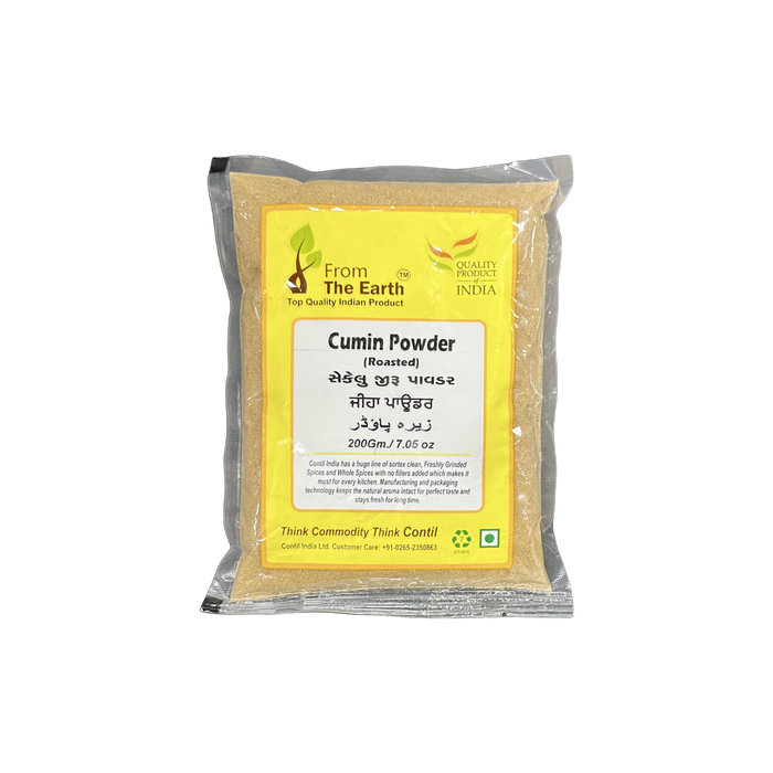 Poudre de cumin grillé de la terre