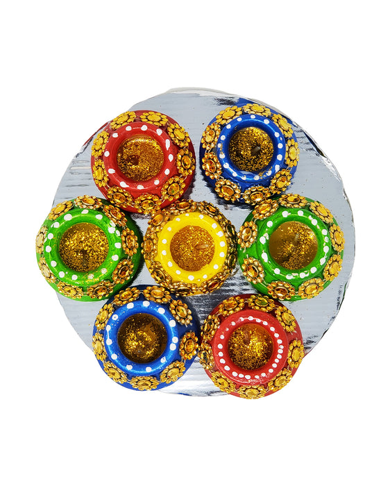 Large Matka Diya Set of 7 - Prayer (Pooja) | indian grocery store in Saint John