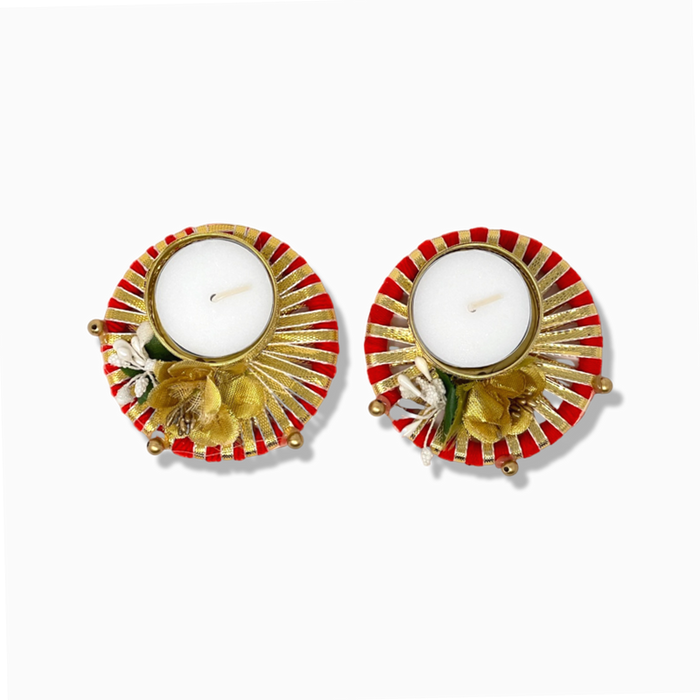 Red Ring Diya - Festive | indian grocery store in Sherbrooke