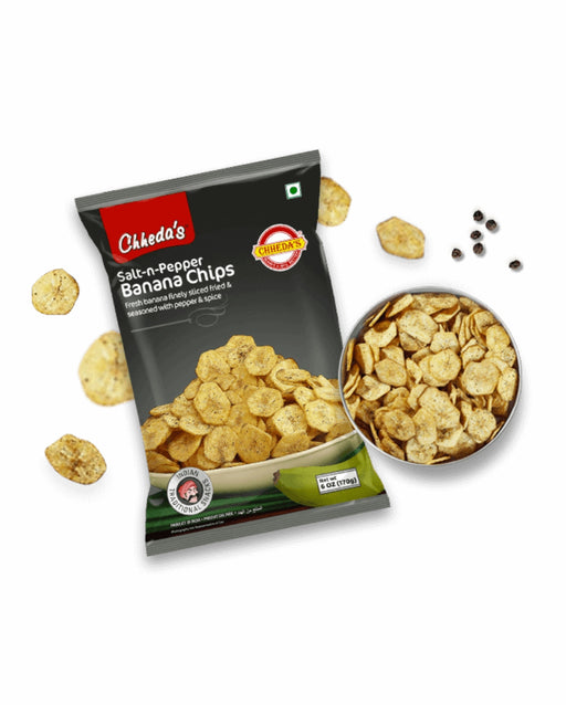 Chheda's Salt-n-Pepper Banana Chips 150gm - Snacks - indian supermarkets near me