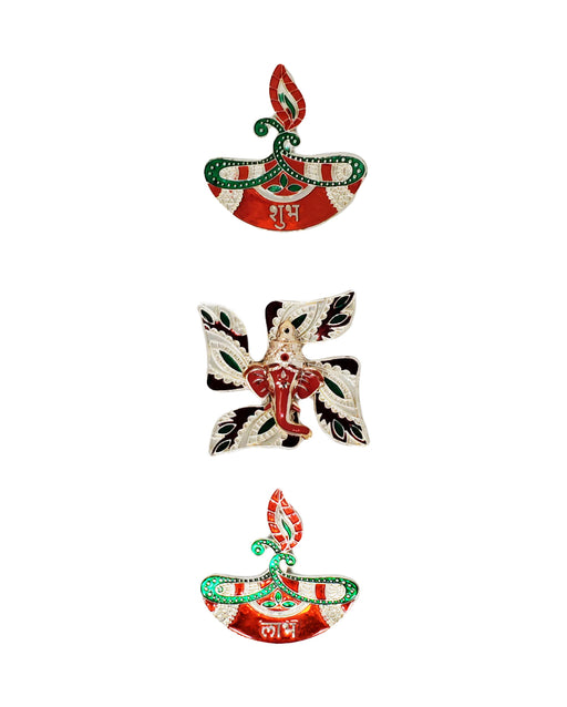 Shubh Labh Swastik Stickers - Rangoli | indian grocery store in london