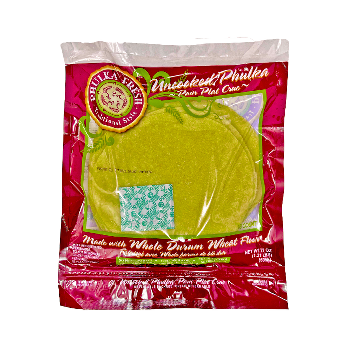 Phulka Fresh Uncooked Phulka 595g - Ready To Cook | indian grocery store in Charlottetown