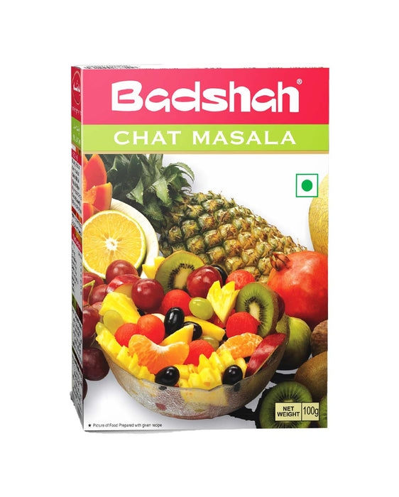 Badshah Seasoning Mix Chat Masala 100g — packet of Indian chat masala seasoning mix