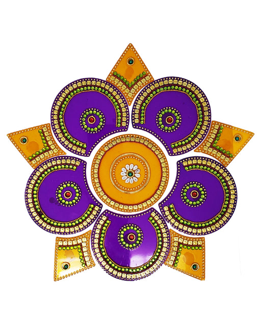 Circle Five Corner Rangoli Design (artificial Rangoli reusable) - Rangoli | indian grocery store in St. John's