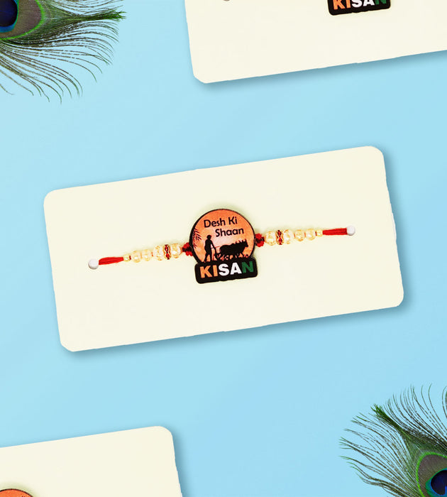 Support Farmer Decorative Stone Rakhi - Rakhis | indian grocery store in sudbury