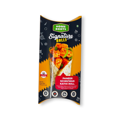 Home Roots Paneer Schezwan Kathi Roll 156g - Frozen | indian grocery store in peterborough
