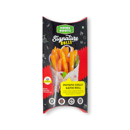 Home Roots Potato Chilli Kathi Roll 156g - Frozen - the indian supermarket