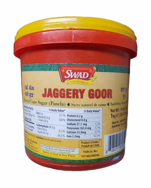 Swad Jaggery Goor 1kg - Sugar | indian grocery store in St. John's