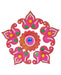 Crown Pink Rangoli Design (artificial Rangoli Reusable) - Rangoli | indian grocery store in windsor