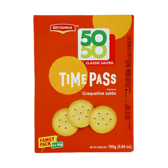 Britannia 50-50 Time Pass Crackers - Biscuits - indian supermarkets near me