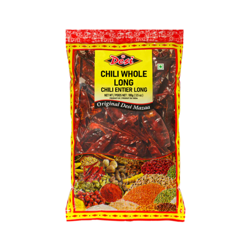 Desi Chili Whole (Stemless) 100g - Spices - kerala grocery store in toronto