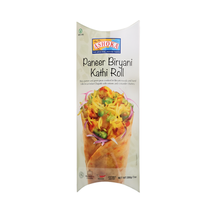 Rouleau Kathi de biryani au paneer surgelé Ashoka 200 g
